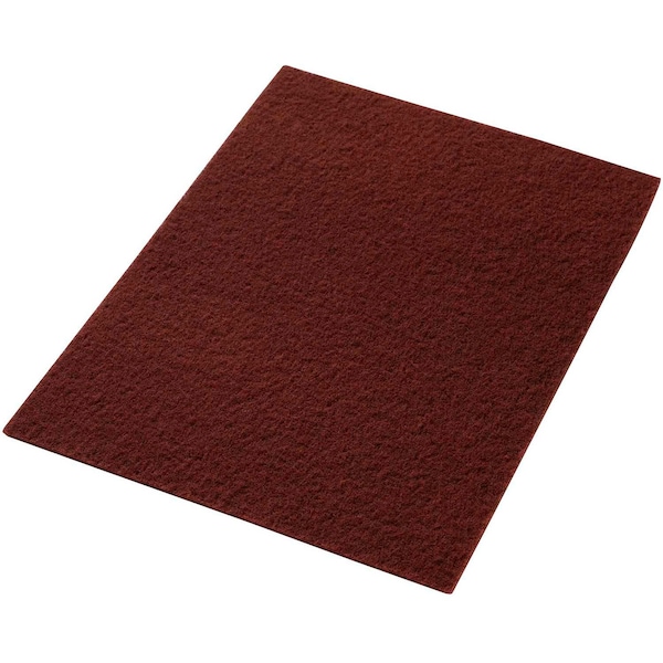 Global Industrial 14in x 20in EcoPrep inEPPin Chemical Free Stripping Pad, Maroon, 10PK 641307MR - main